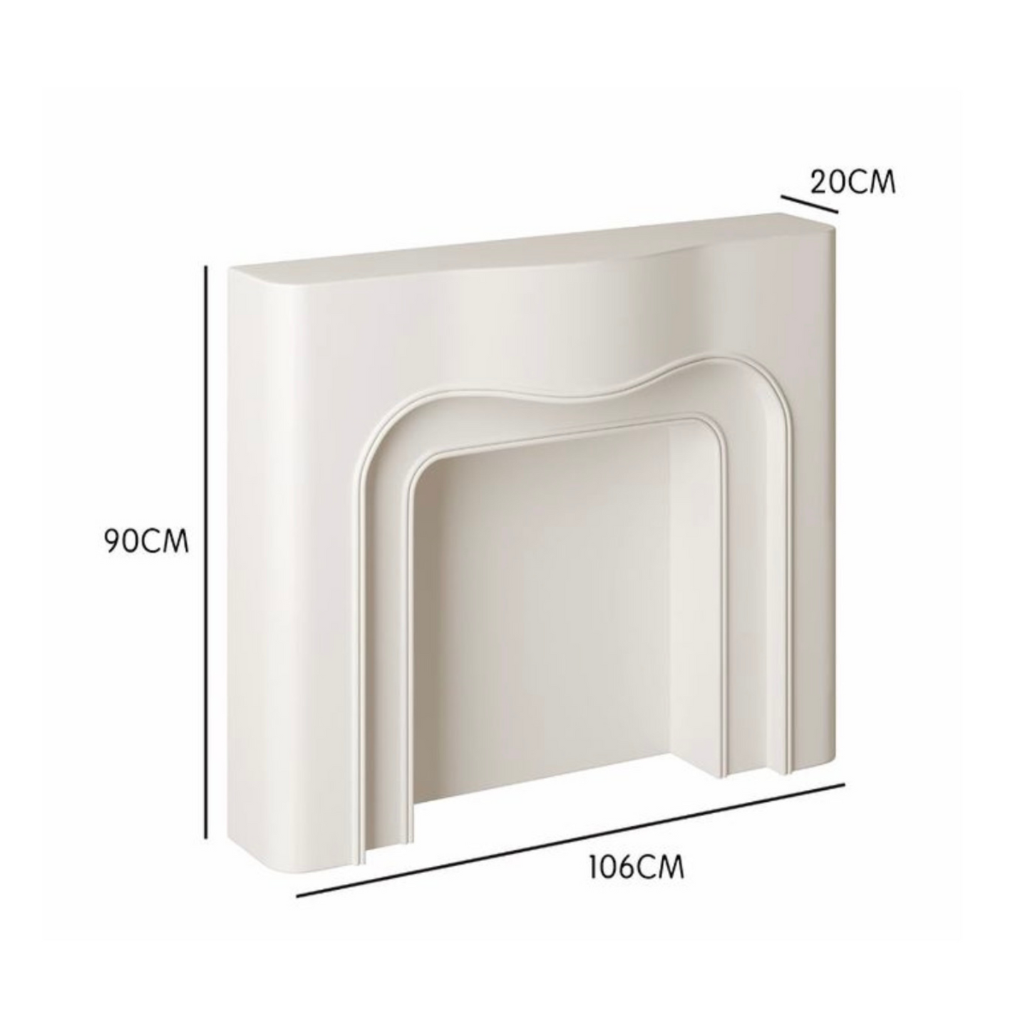 เตาผิงสีขาว RL0366