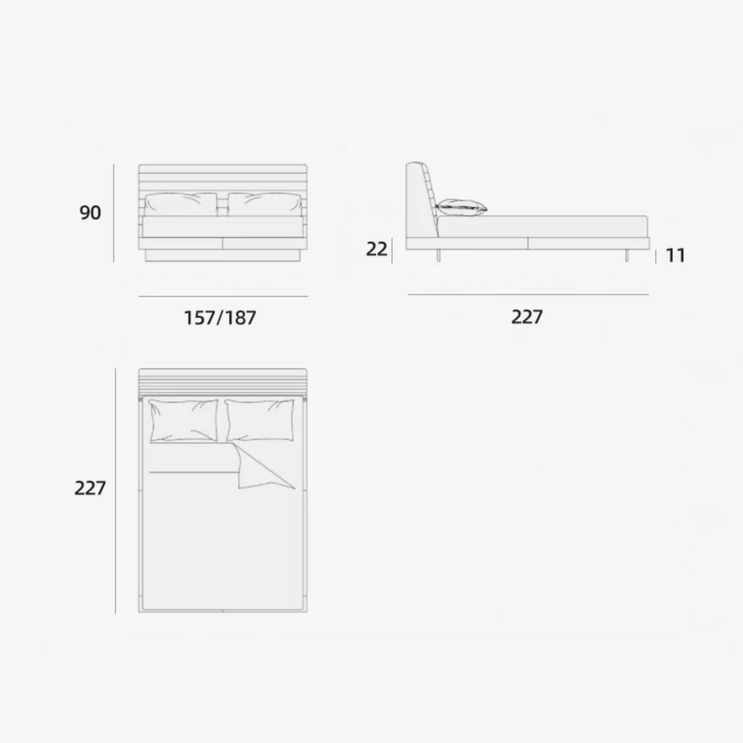 เตียงนอน BD014