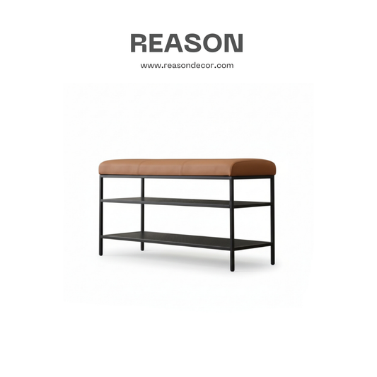 ชั้นวางรองเท้า พร้อมเบาะนั่ง SR001