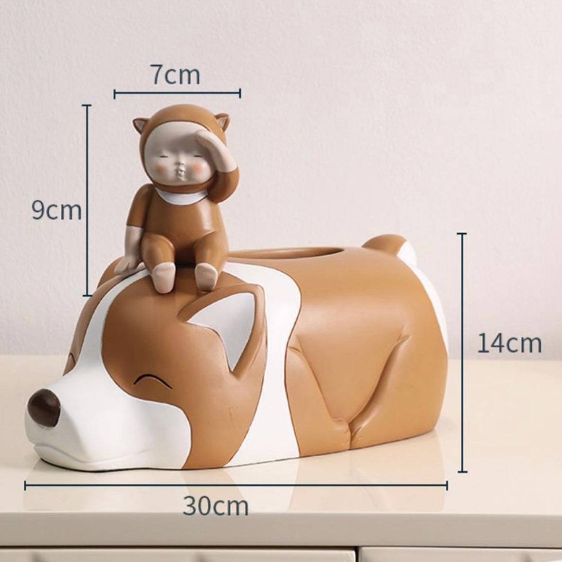 กล่องทิชชู่ น้องหมาชิบะ DS013