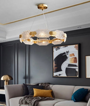Circle Glass Chandeliers LM0132