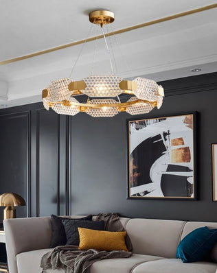 Circle Glass Chandeliers LM0132