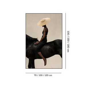 รูปภาพศิลปะคนขี่หลังม้า DS0183