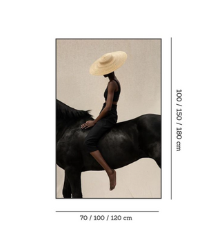 รูปภาพศิลปะคนขี่หลังม้า DS0183