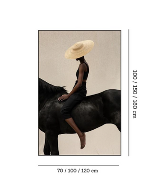 รูปภาพศิลปะคนขี่หลังม้า DS0183