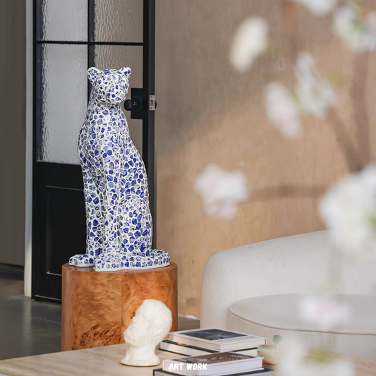 ประติมากรรมเสือดาวโมเสก  MD057