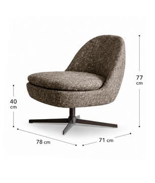 Aster Swivel Lounge Chair ( CH0492 )