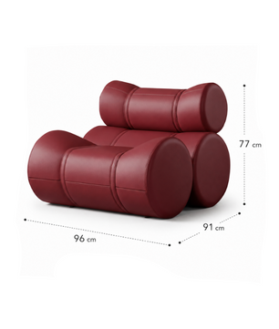 Barrel Accent Lounge Chair CH0388