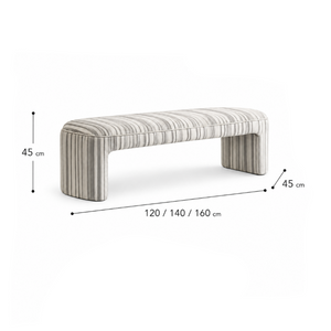 Ribbon Curve Bench ( CH0461 )
