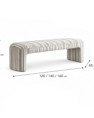 Ribbon Curve Bench ( CH0461 )