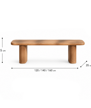 Fluted Bench รุ่น CH0407