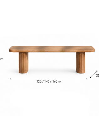 Fluted Bench รุ่น CH0407