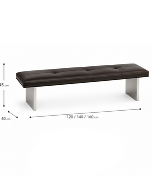 Metro Leather Bench รุ่น CH0349