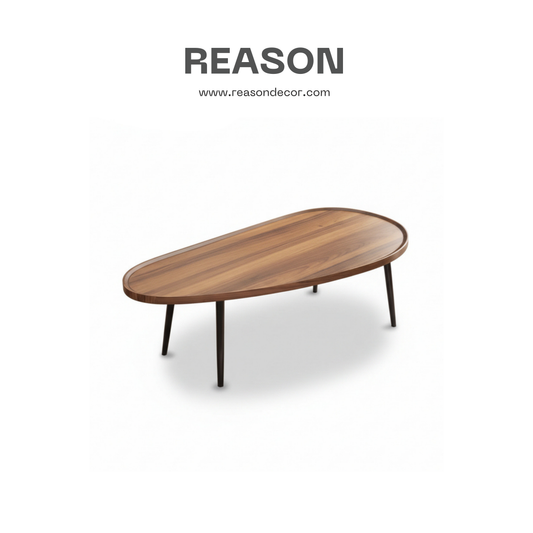 โต๊ะกลางโซฟา wood Ellipse TB025