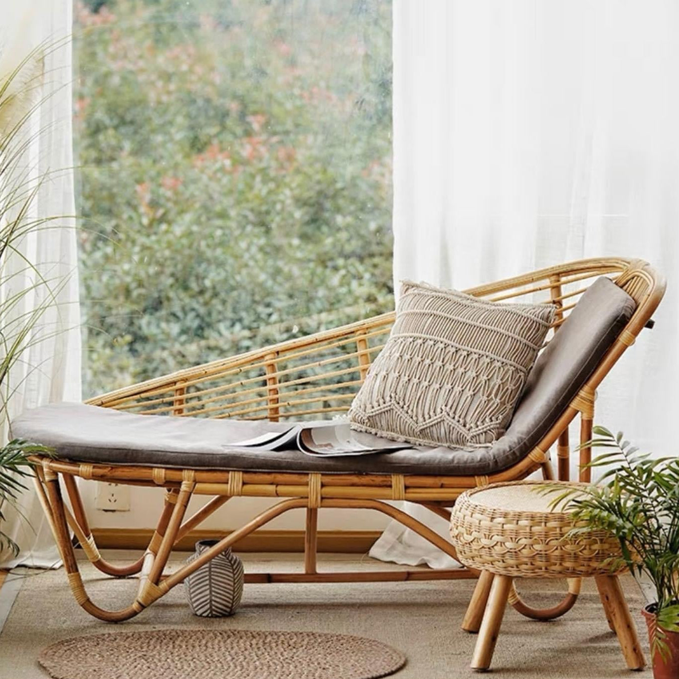 เก้าอี้โซฟาหวาย LMS038