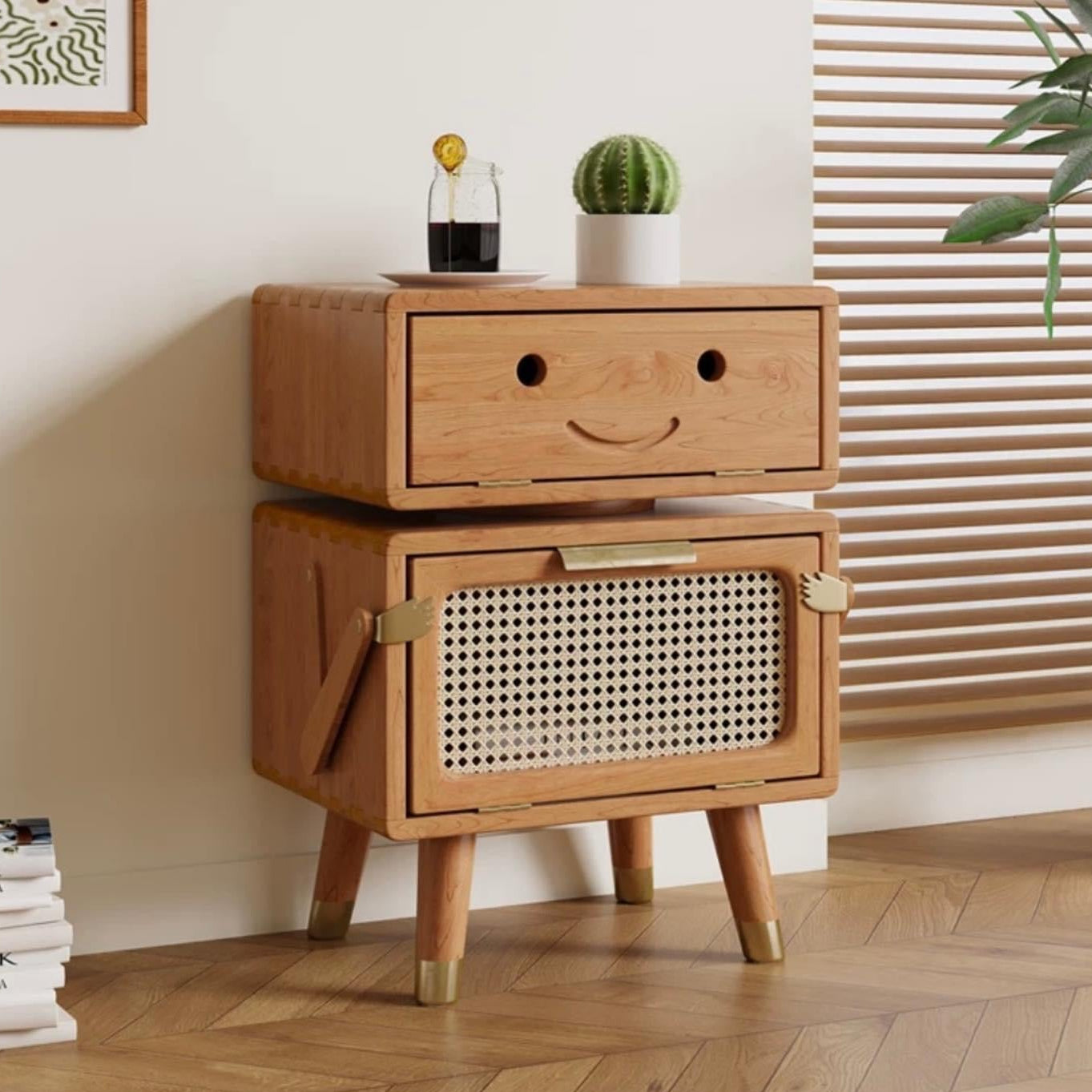 ตู้หุ่นยนต์ไม้เก็บของ CB023