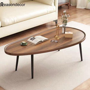 โต๊ะกลางโซฟา wood Ellipse TB025