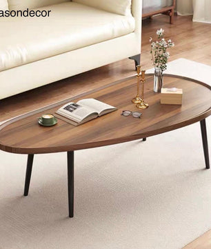 โต๊ะกลางโซฟา wood Ellipse TB025