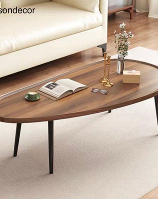 โต๊ะกลางโซฟา wood Ellipse TB025