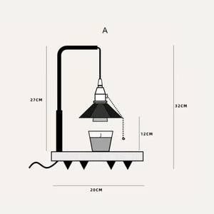 โคมไฟอุ่นเทียน ( LM0042 )