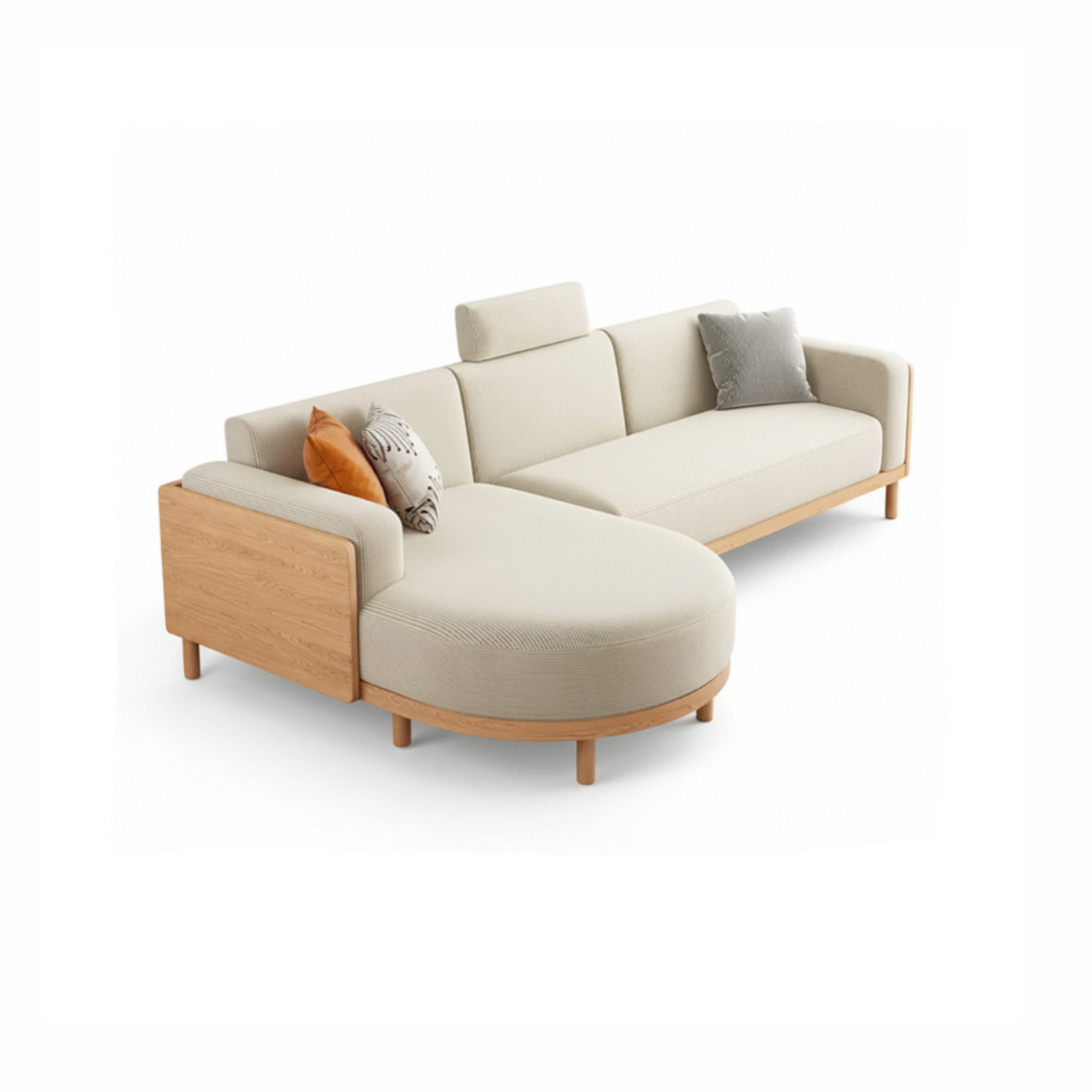 เก้าอี้โซฟาไม้เนื้อแข็ง MLS055