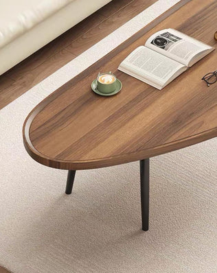 โต๊ะกลางโซฟา wood Ellipse TB025