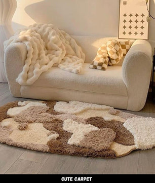 พรมขนหนานุ่ม สลับระดับ ไล่สี