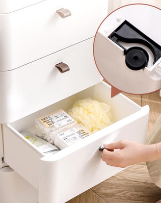 ตู้ลิ้นชักเก็บของขาไม้ RL039