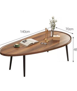 โต๊ะกลางโซฟา wood Ellipse TB025