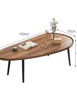 โต๊ะกลางโซฟา wood Ellipse TB025